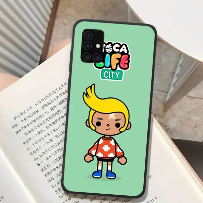 Toca Boca Life serii Toca Life świat gry etui na telefon do Samsung A91 01 10S 11 20 21 31 40 50 70 71 80 A2 rdzeń A10