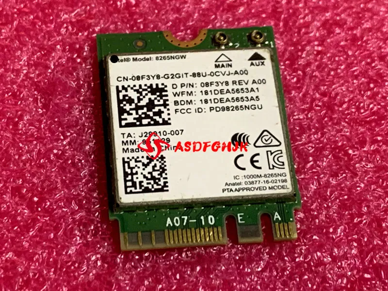 Genuine 8265NGW Dual Band Wifi senza Fili Bluetooth M.2 Scheda FOR Dell 08F3Y8 8F3Y8 CN-08F3Y8 All Tests OK