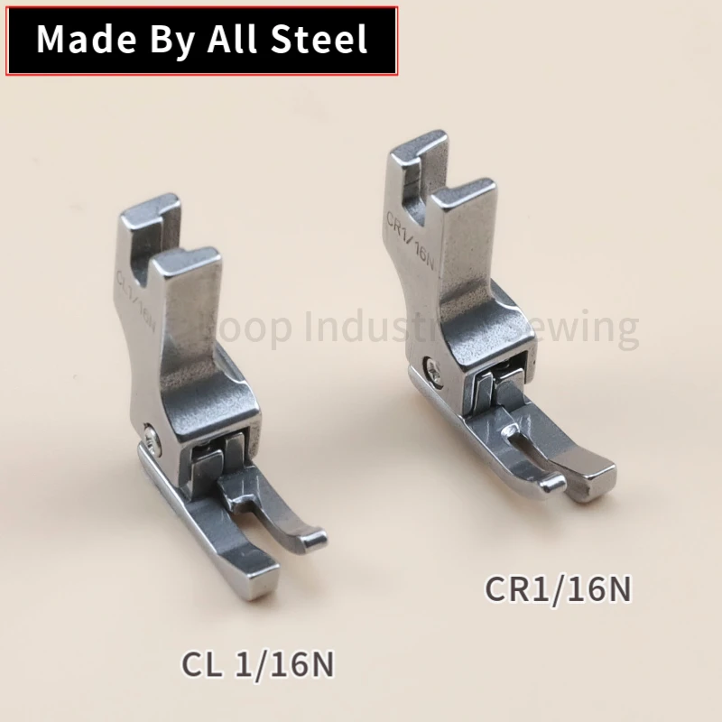 CR1/16N CR1/32N CL1/16N CL1/32N Industrial Sewing Machine Right Left Compensating Presser Foot Made By Steel Lockstitch Standard