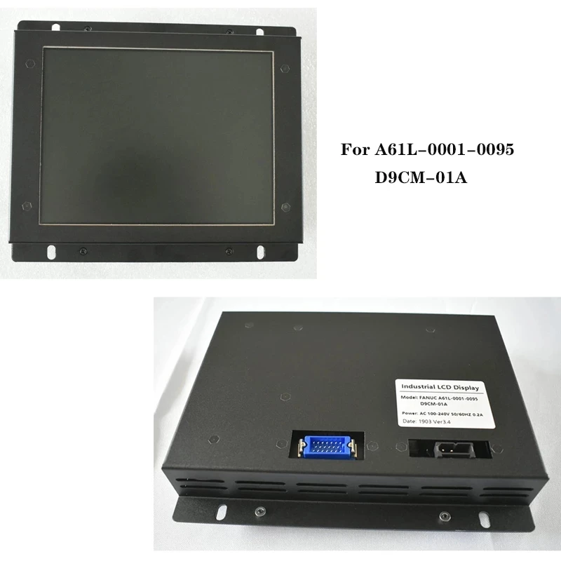 Промышленный ЖК-монитор для замены FANUC 9 дюймов, старый CRT A61L-0001-0093 D9MM-11A MDT947B-2B A61L-0001-0095 D9CM-01A