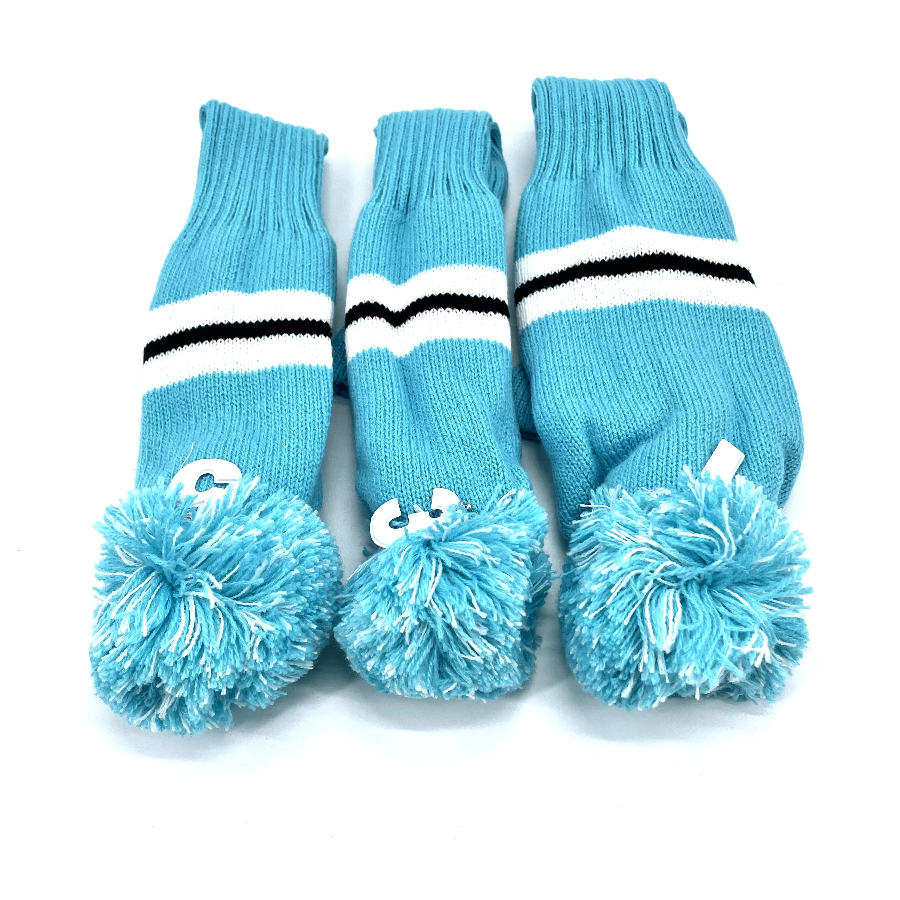 Golf simple style clubs Headcover 3 Pcs/set Knitted Hybrid UT Driver Fairway Wood 1/3/5 Wood Knitting Cover