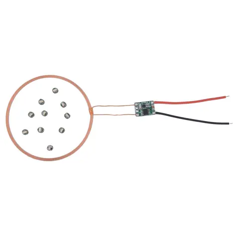 Taidacent 유도 충전 모듈, 무선 LED 및 코일, 80mm 원격, 5V 코일, 2 세트