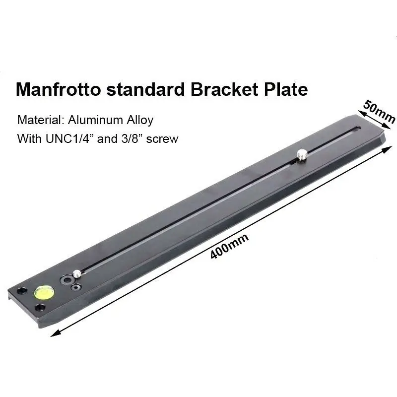 

400mm Long Sliding Quick Release Plate For Manfrotto Rapid Connect Clamp and Benro Arca Swiss Tripod Ball Head