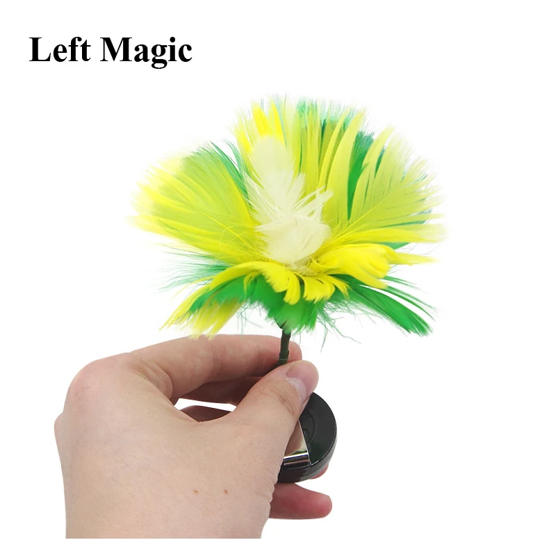 Feather Flower Disappearing Magic Tricks Close-Up Street Stage Magic Props Illusions Gimmick Accessories Comedy