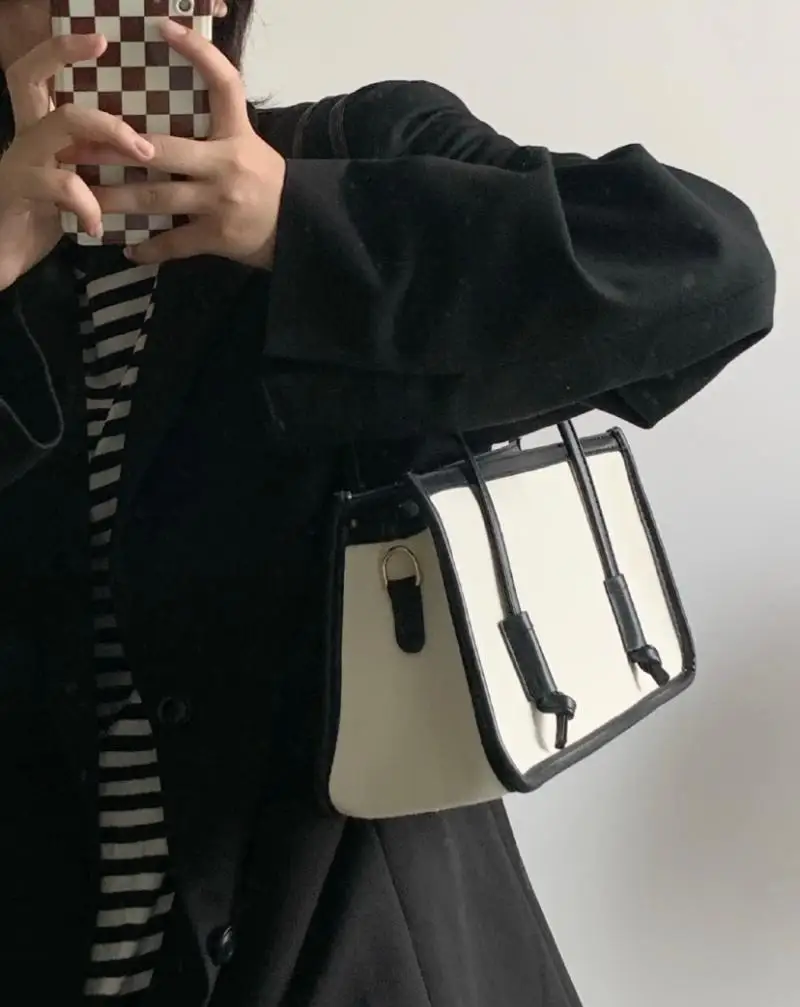 Large Capacity Bag for Women New Style Korean Canvas Handbag Ladies Shoulder Leisure Bag