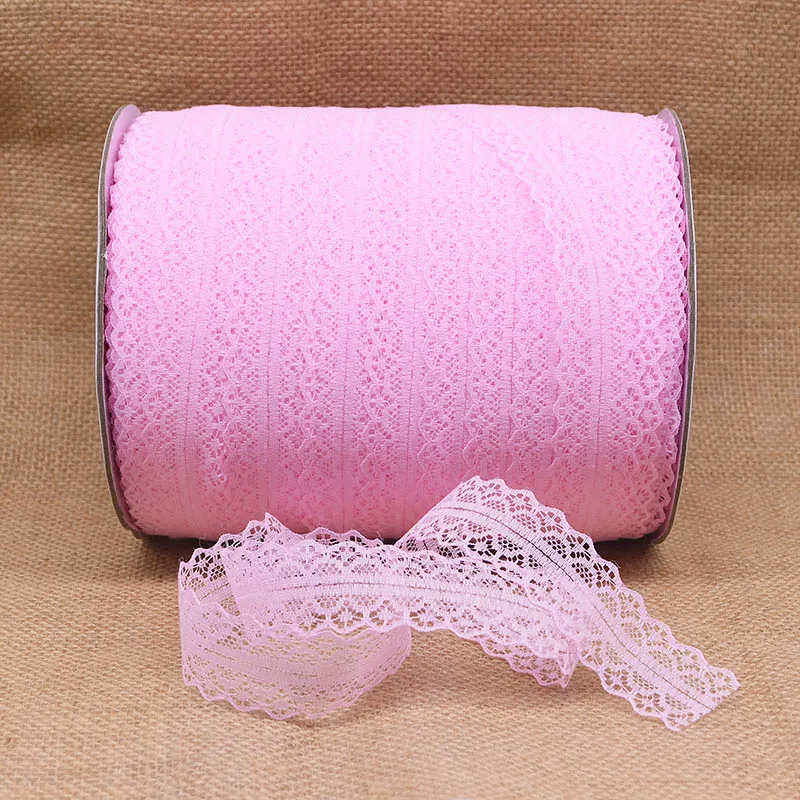 10M/Roll 100% Polyester Lace Trim Ribbon Christmas Festive Flower Wrapper Gift Box Supplies DIY Sewing Craft Party Decoration