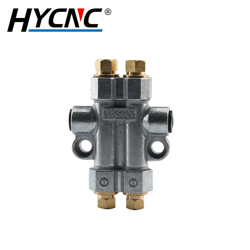 2 3 4 5 Volumetric Oil Separator Lubricating Oil Piston Distributor Manifold Block , CNC Machine Tool Distribution Valve