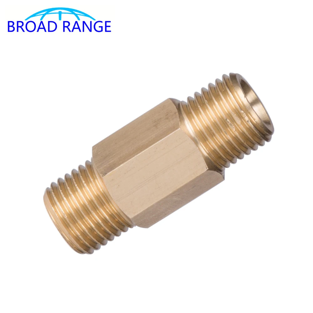 High Pressure Washer Car Washing Machine Double 1/4 BSP Thread Connection Bar Brass Tube for MJJC Foam Lance and Adapter