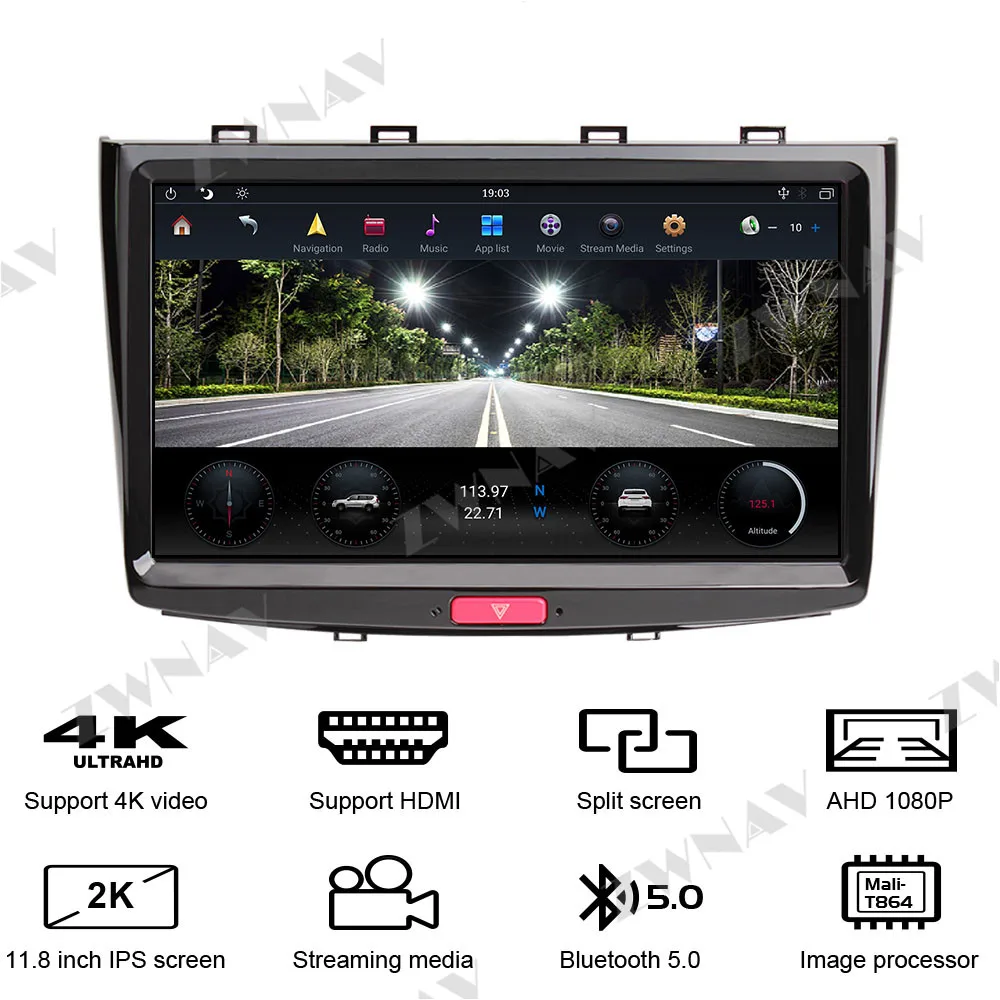 Car Radio Stereo Receiver For Haval H6 Sport 2013-2017 T-Style Screen DSP Carplay  Android 9 GPS Navigation Multimedia Player