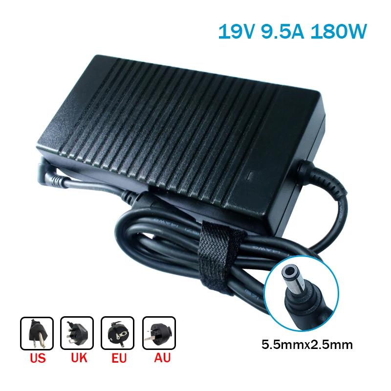 19.5V 9.5A 180W AC Adapter For Laptop Charger MSI GT70 2OC-059US GX70 3CC-097AU GT60 2PE-1055CN ADP-180NB BC5.5x2.5mm