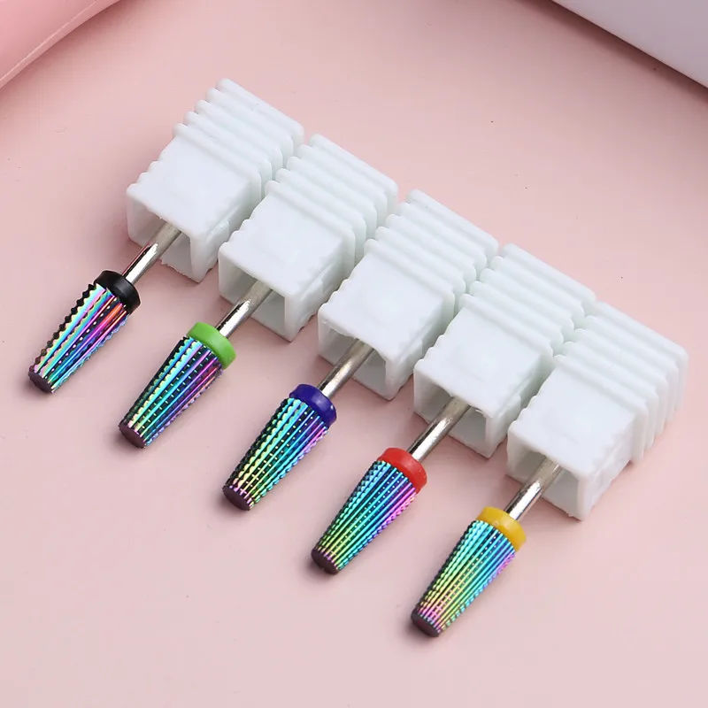 2021 1pc Tungsten steel Milling Cutter Nail Drill Bit Electric Manicure Drills Pedicure Mill Bits Machine Files Nail Art Tools