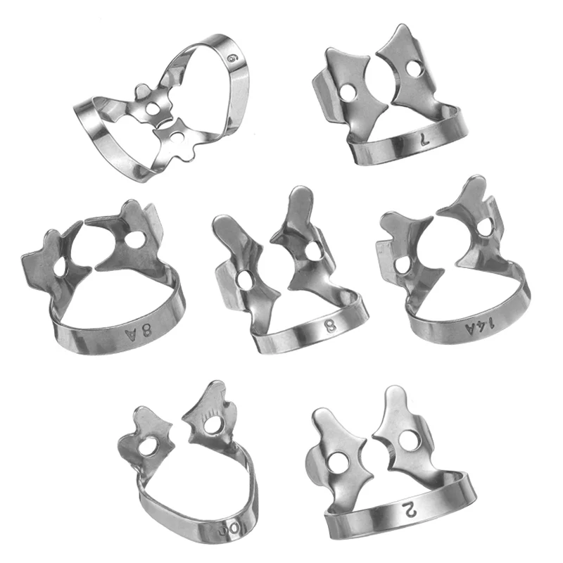 

Стоматологическая резиновый изолятор слюны зажим Эндодонтический восстановительное плотины Клип держатель Нержавеющая сталь Ортодонтическая щеточка Уход за полостью рта Материал оборудование инструмент