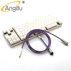 Angitu Mechanical Keyboard Type C Cable Shielded PET Sleeved USB A To Type C Avaitor Cable With GX12