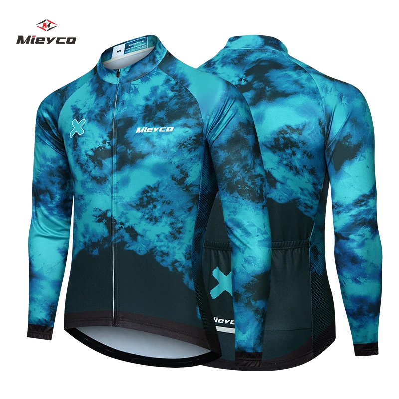 2022 Men Summer Long Sleecves Cycling Jersey Men\'s Bicycle Jersey Mtb Breathable Bike Cycling Clothing Shirt Maillot Ciclismo