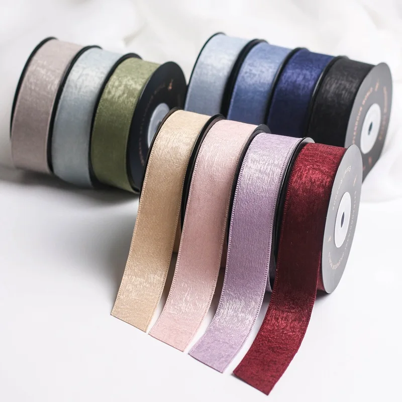 3 Yards Matte pattern ribbon DIY bow hair accessories material bouquet packaging clothing accessories gift decoration