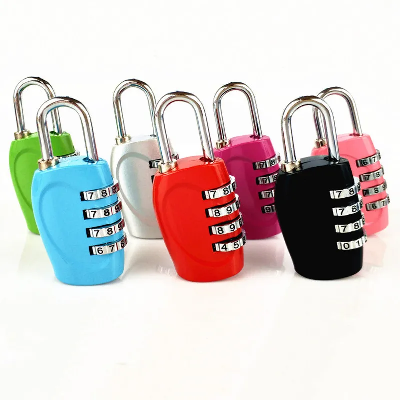 Colorful 4 Dial Digit Combination Lock Weatherproof Security Padlock Outdoor Gym StadiumTrunk Aluminum Alloy Safely Code Lock