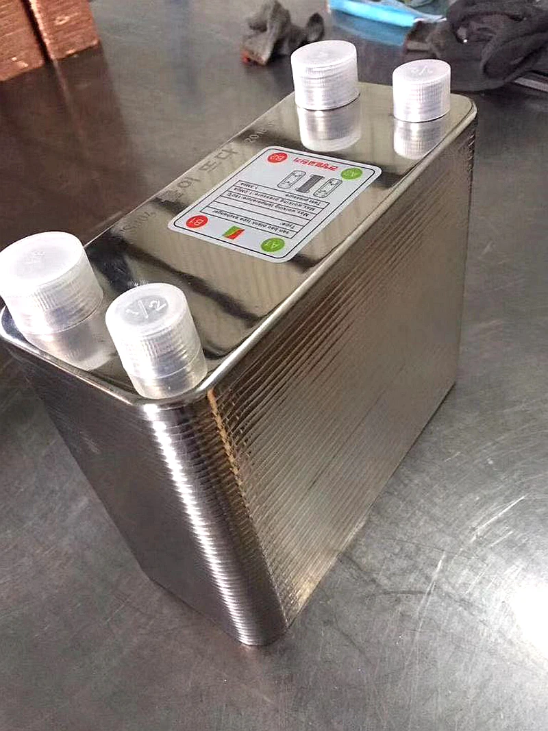 Refroidisseur de bière en plaque brasée SUS304, 38 plaques, echangeur de chaleur, refroidisseur de moût, brassage à domicile, type de plaque brasée, chauffe-eau