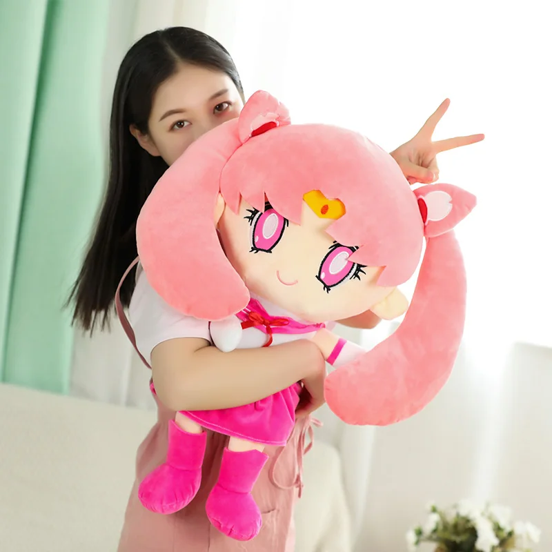 Juguetes de peluche Kawaii Sailor Moon, Tsukino Usagi, lindo corazón femenino, muñecas de Anime de peluche, regalos, decoración del hogar y