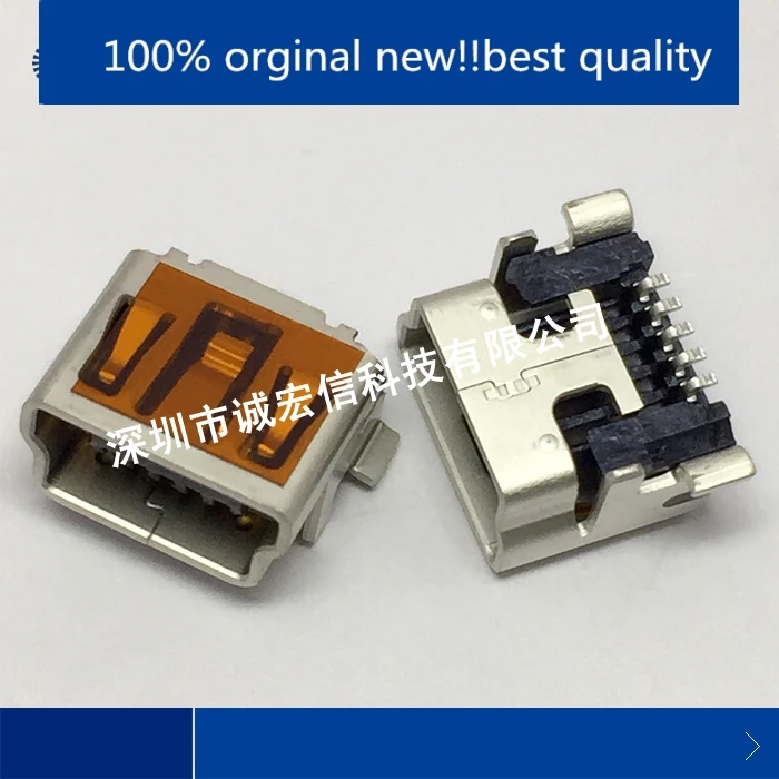 10pcs 100% orginal new in stock  513870530 51387-0530 MINI 5P USB front plug and rear sticker