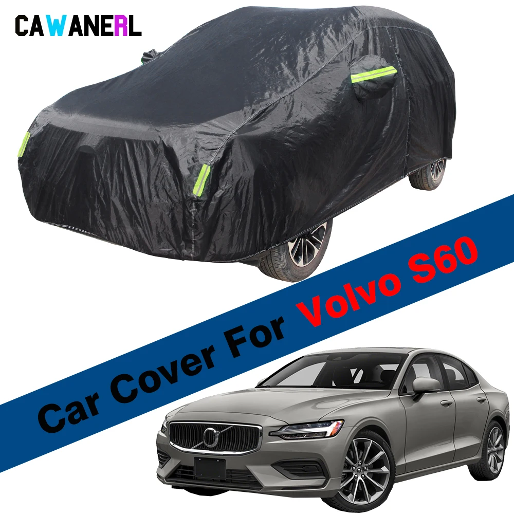 Car Cover For Volvo S60 Outdoor Anti-UV Sun Shade Snow Rain Protection Waterproof Auto Cover Dustproof