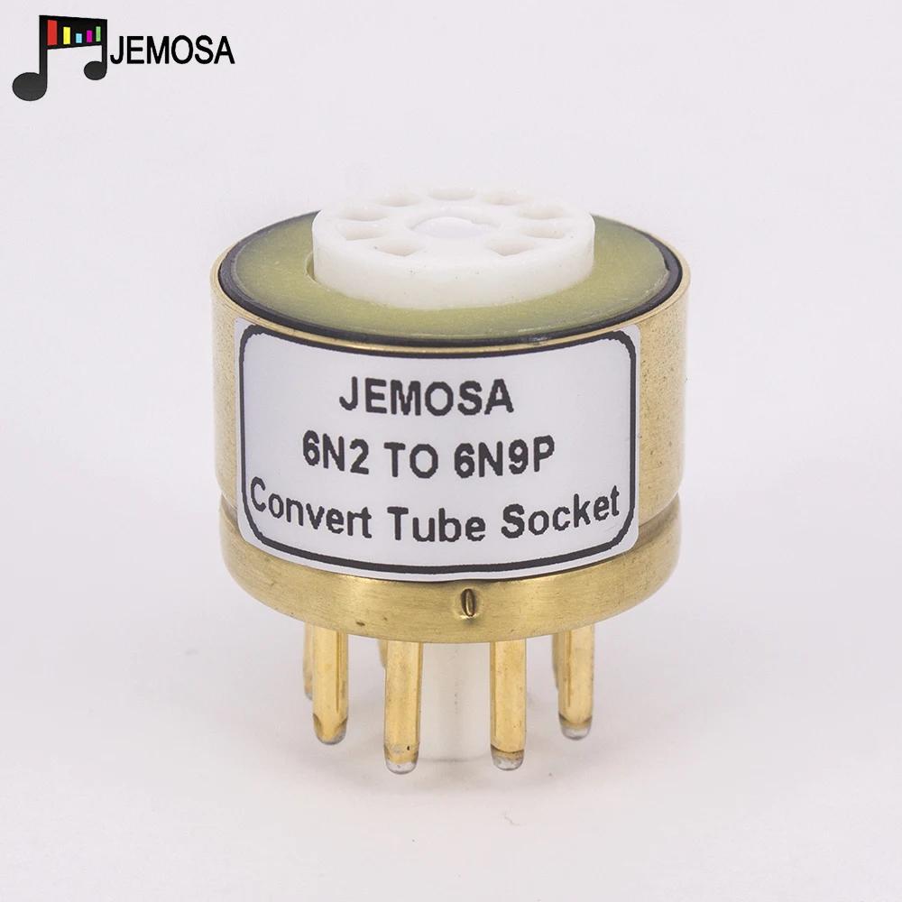 Enchufe de tubo de 9 pines 6N2 6N6 ECC88 6922 a 6N8P 6N9P 6SN7 6SL7, amplificador de tubo de vacío de Audio HIFI, adaptador de conversión, 1 unidad