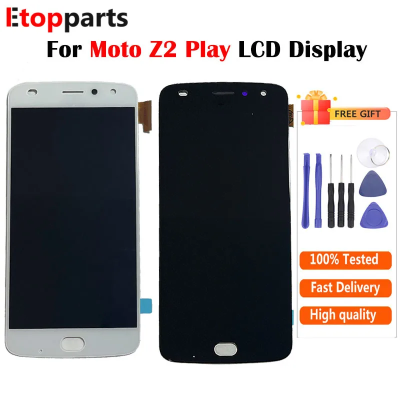 Go! 5.5 inch OLED For Motorola Moto Z2 Play LCD XT1710-02 XT1710-06 XT1710 Display Touch Screen Replacement Free Shipping