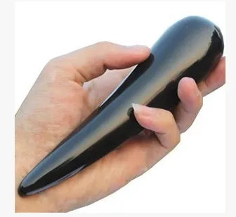 2 Pcs/lot Large Size 100% Buffalo Horn Dredge Good Quality! The Meridians Massage Sticks Foot Massage Scraping Bar Free Shipping