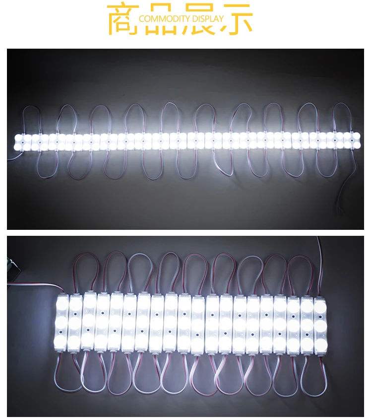 1.5W 2835 Super Bright Waterproof Injection Mold Lens Super Module LED Light Box Signboard Top Three