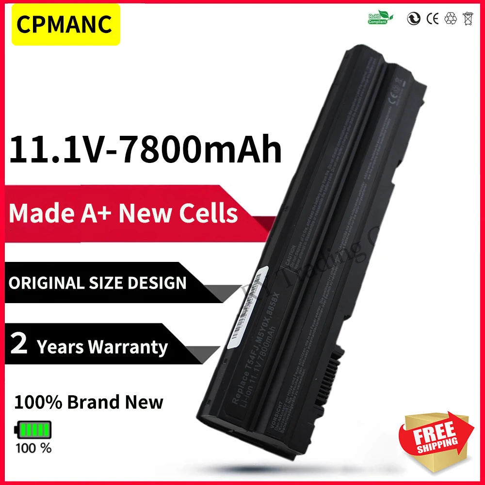 

CPMANC 9Cell N3X1D 8858X Battery For Dell Latitude E5420 E5430 E6420 E6430 E6520 E5530 M5Y0X HCJWT T54FJ 911MD 4YRJH PRRRF KJ321