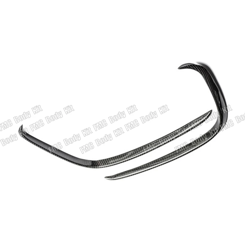 Voor De 17-19 Porsche Panamera 971 Echte Koolstofvezel Front Bumperfog Lamp Frame Windmes