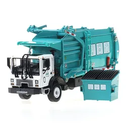 1:24 modello di veicolo camion della spazzatura pulizia materiali in lega movimentazione camion della spazzatura camion igienico-sanitari giocattolo per auto pulita per regalo per bambini