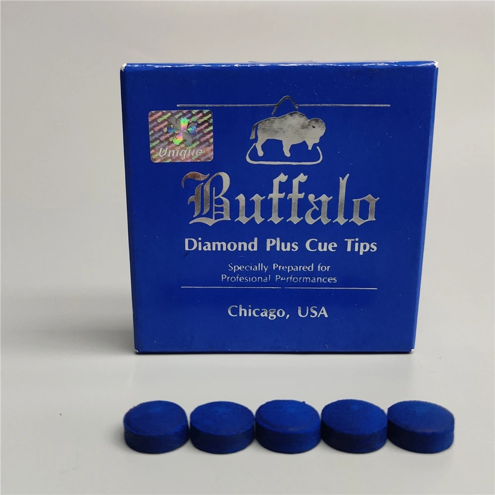 Pool Cue Tips 13mm Laminated Leather Professional Billiard Tips Czar Buffalo Diamond Plus Medium Hard Carom Billiard Accessories