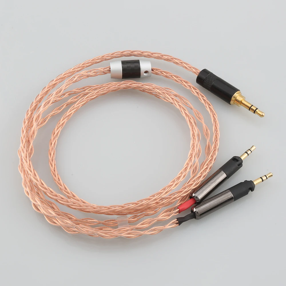 HIFI DIY 7n однокристальные медные наушники, обновленный Сменный кабель для наушников ATH-R70X R70X