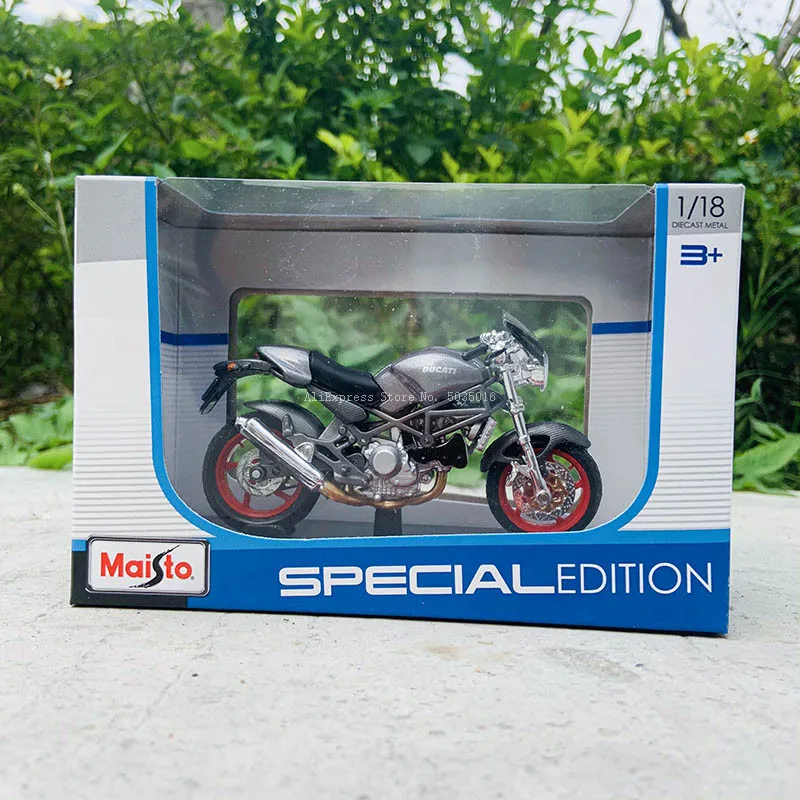 Maisto-modelo de motocicleta Ducati Monster S4 original, juguete de aleación, 16 estilos, colección de regalos, 1:18