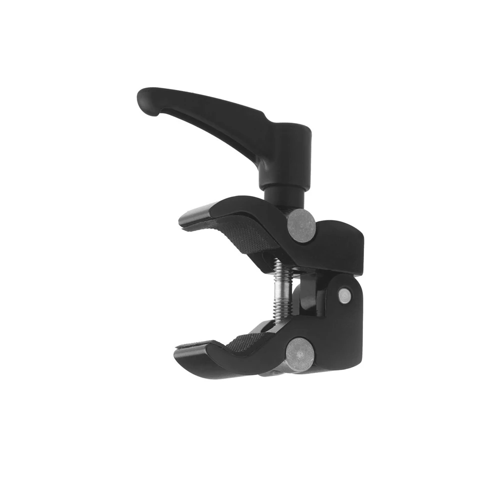 Braçadeira para câmera, super braçadeira de alumínio cnc, com rosca de 1/4 "3/8", monitor lcd, estúdio, luz led, tripé, braço mágico, câmera