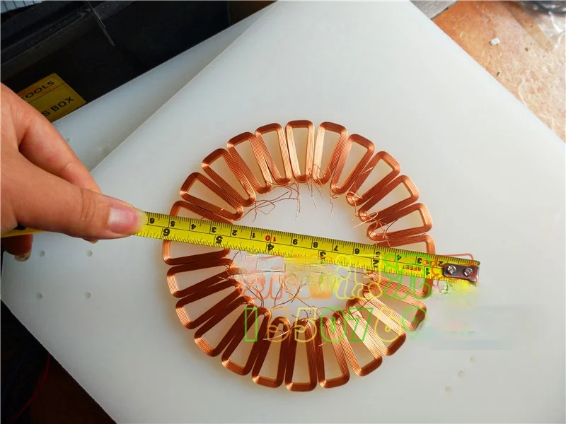 DIY Disc-type non-core generator coil Three-phase low-speed power generation high efficiency Self-adhesive coil permanent magnet