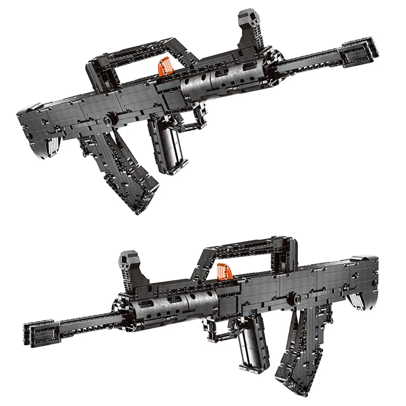 

High-Tech WW2 Toy Gun Series Bricks Toys Military Weapon Armed 95 Automatic Rifle QBZ 95 Building Blocks Simulation Model Kit