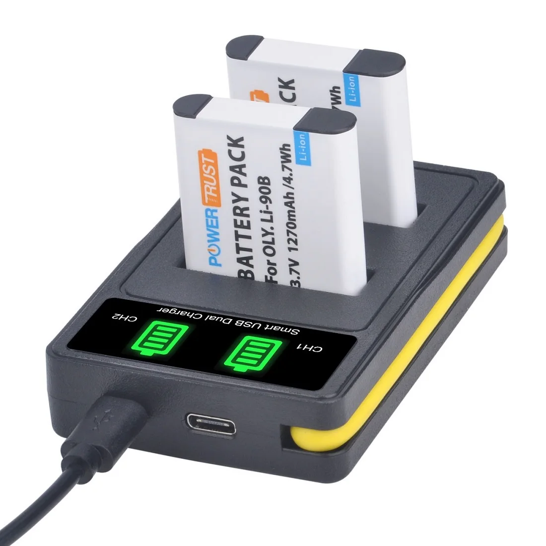 Li-90B LI-92B Batterie/Ladegerät Ersatz für Olympus Tough TG-6/ 5/ Tracker, SH-2,SP-100 IHS, Tough TG-2 iHS / 4,SH60,XZ-2 iHS