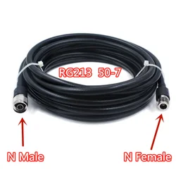 New RG213 Cable N Male to N Female Connector 50-7 Low loss Jumper Cable 1M2M3M5M10M