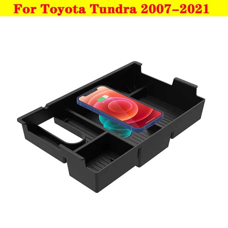 

10W Car Mobile Phone Fast Charging Plate Accessories Car Cellphone Wireless Charger Holder For Toyota Tundra 2007-2021