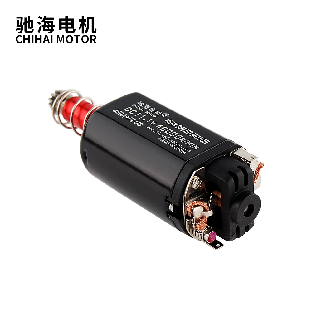 chihai motor CHF-480A+PLUS Long Type D Hole High Speed Ordinary AEG Motor For Gel Blasters Ver.2 Gearbox Series