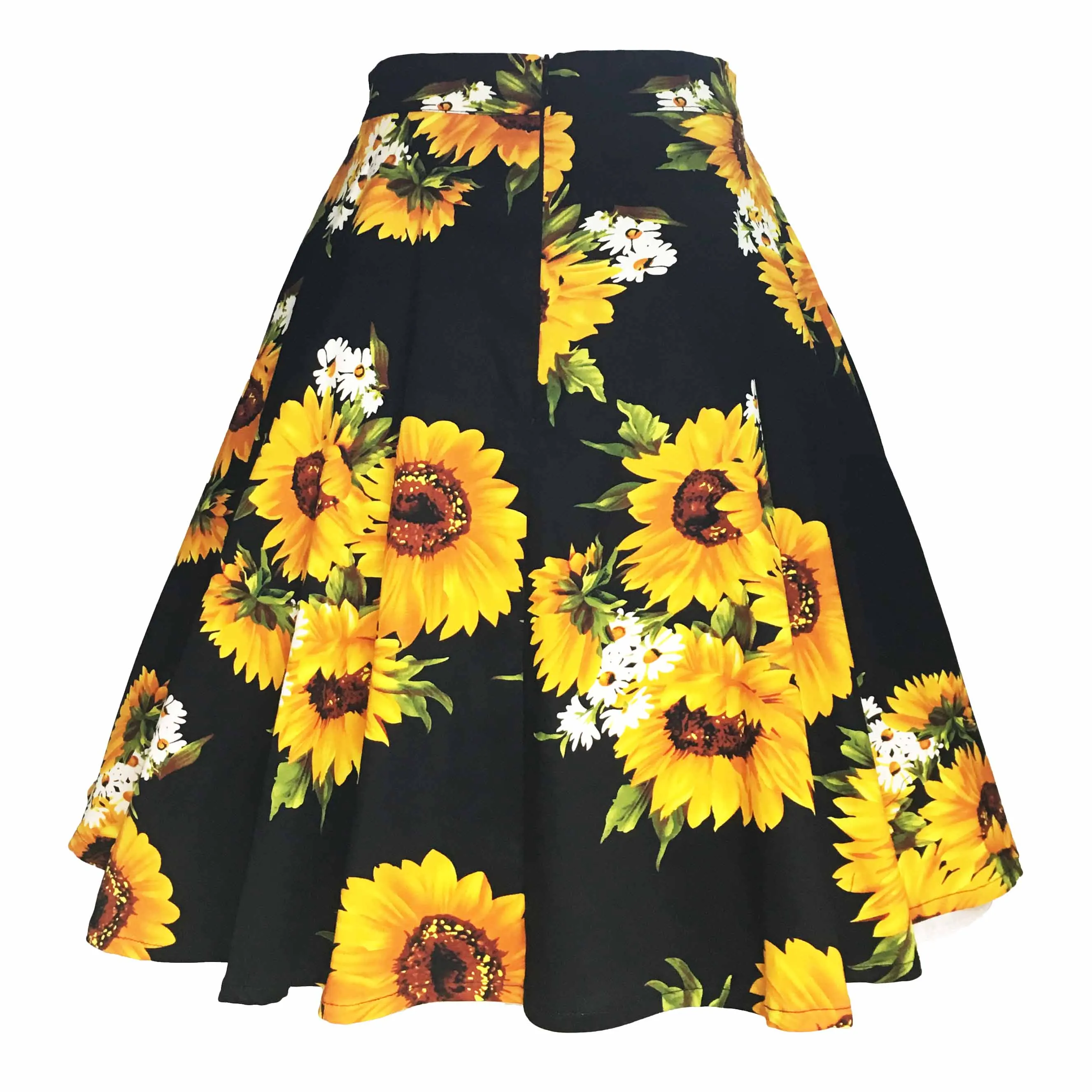 Sunflower Women Tunic Big Swing Skirt 2024 New Arrival Polka Dot Floral Printed Cotton School 50s Pin up Rockabilly Short Skirts