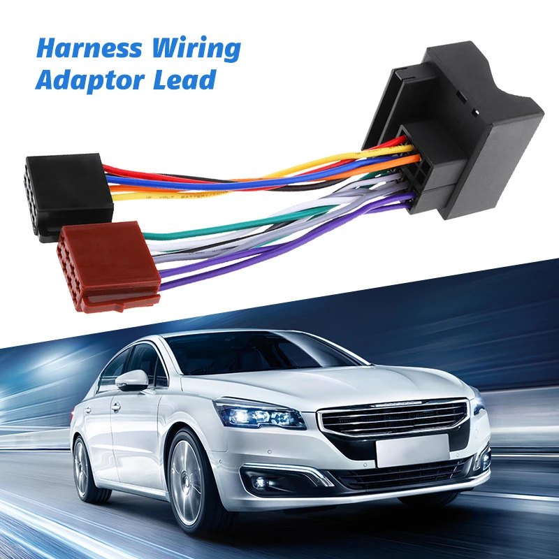 2019 New Car Stereo Radio Wiring Harness  Adaptor Cable Loom For Ford  Mondeo Fiesta Etc Car Wire Cable Adapter