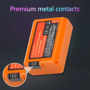 NP-FW50 Orange Batterie für Sony, Alpha, A6500, A6300, A6000, A5000, A3000, NEX-3, A7, A7M2, A7R, 7SM2, 7M2, A33, A35, A37, A55, 2160mah 12 Hauptverkauf Batterie Sony A6000 - №7