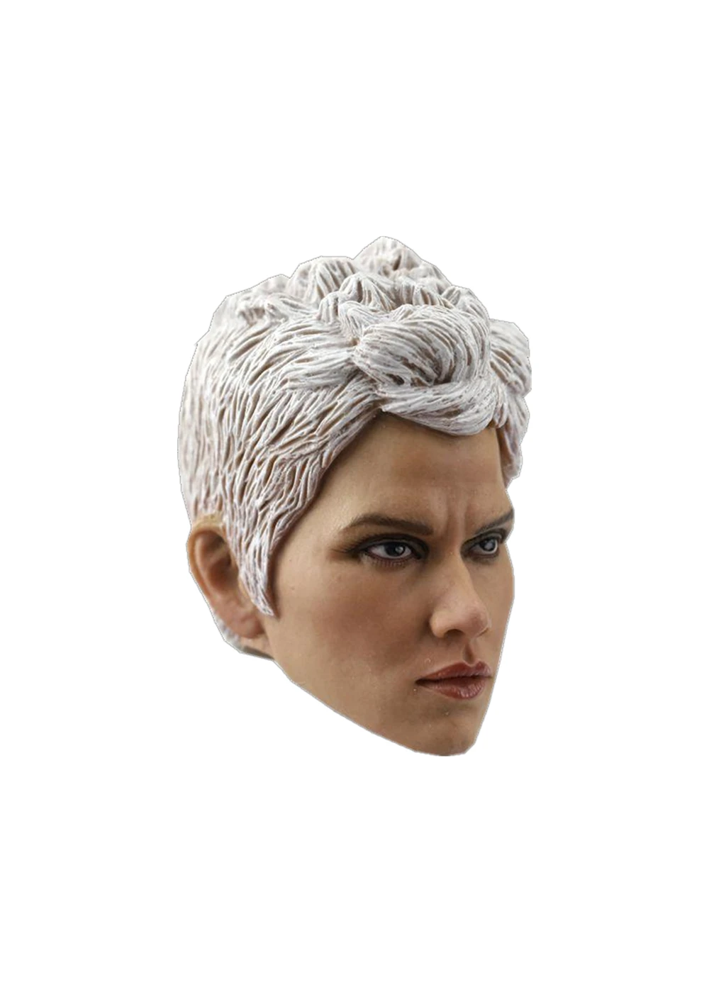 1/6Ratio Head Carving Storm Female Oro Monroe White Hair Female Model PVC Curly  Suitable  12Inch Action Figure Body Doll