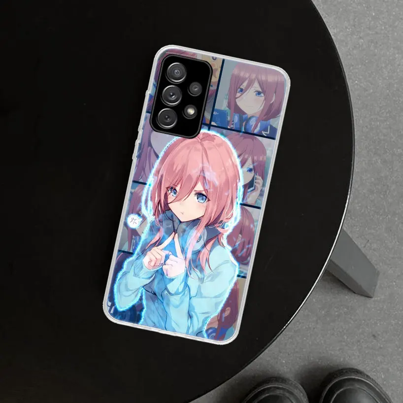 Nakano miku Anime Phone Case for Samsung Galaxy A15 A25 A35 A55 A14 A24 A34 A54 A04S A13 A23 A33 A53 A03S A52 A12 A22 A32 A02S C