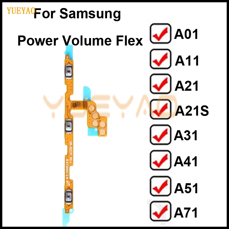 

For Samsung A01 A11 A21S A31 A41 A51 A71 A105 A115 A217 A315 A415 A515 A715 Power On / Off Volume Button Switch Flex Cable