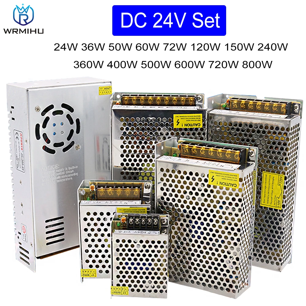 Switching Power Supply Light Transformer AC 110V 220V To DC 24V Power Supply Source Adapter LED Lamp Light Driver For LED Strip