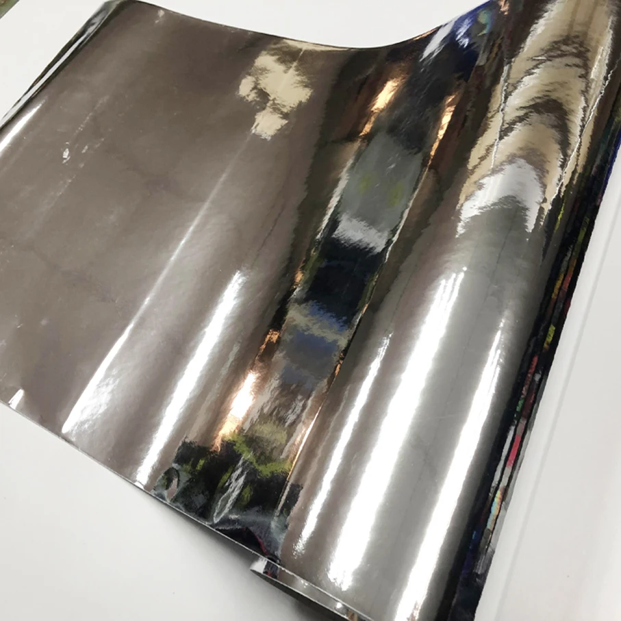 60cm*18m/Roll Flexible Silver Chrome Mirror Vinyl Wrap Film Car Sticker Decal Sheet Air Bubble Free Self Adhesive Car Wrapping