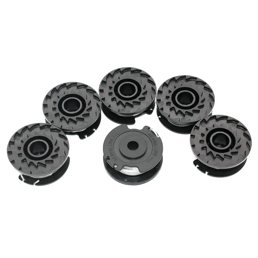 Spool alimentar linha Strimmer, Bosch Art, 23 SL, 26 SL Cordas Trimmer, 6 pcs